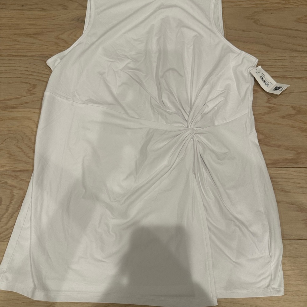 Spanx White Asymmetrical Top